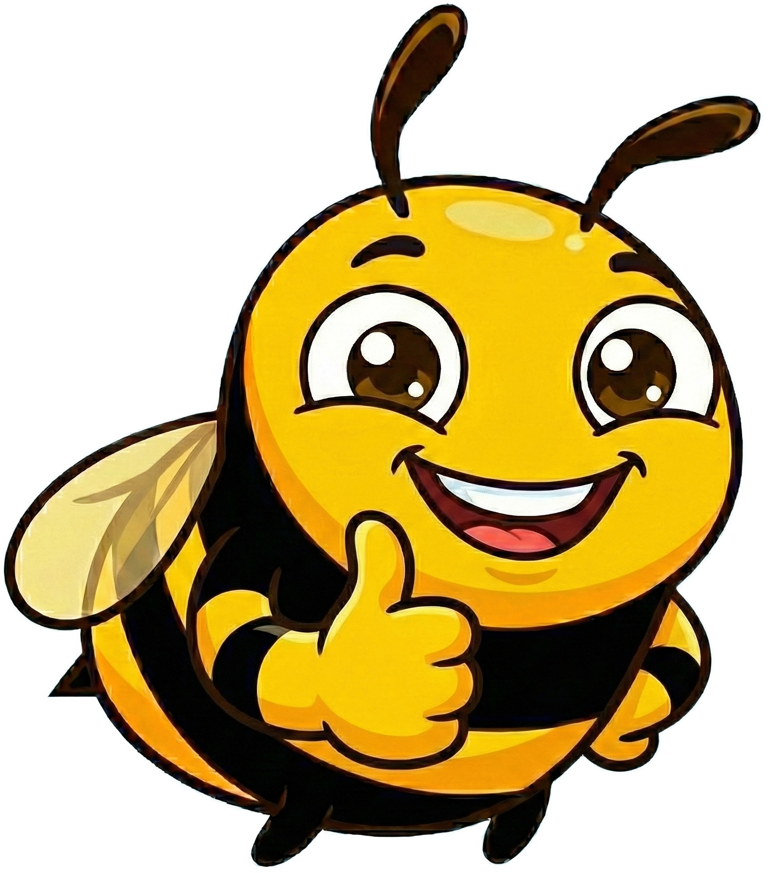 Habeeto mascot giving thumbs up